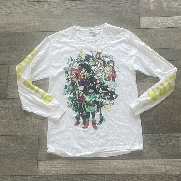 My Hero Academia Characters Anime Long-Sleeve Shirt Size Medium - Picture 6 of 6